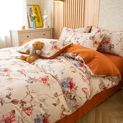 Flower Printed Duvet Cover