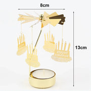 Metal Rotating Candle Holder