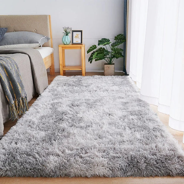 Plush Carpet Thick Bedroom Carpets Anti Slip Soft Rugs Large Rugs