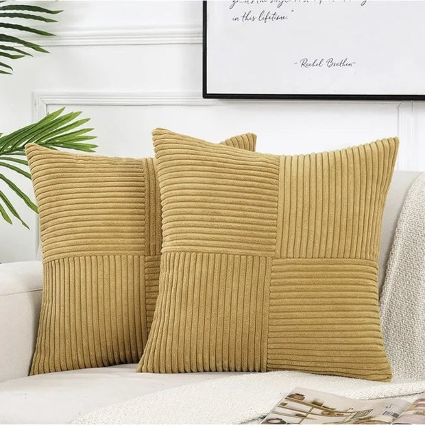 Corduroy Throw Pillow Cover