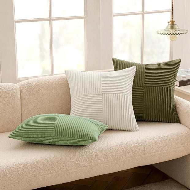 Corduroy Throw Pillow Cover