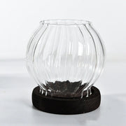 Transparent Glass Candlestick