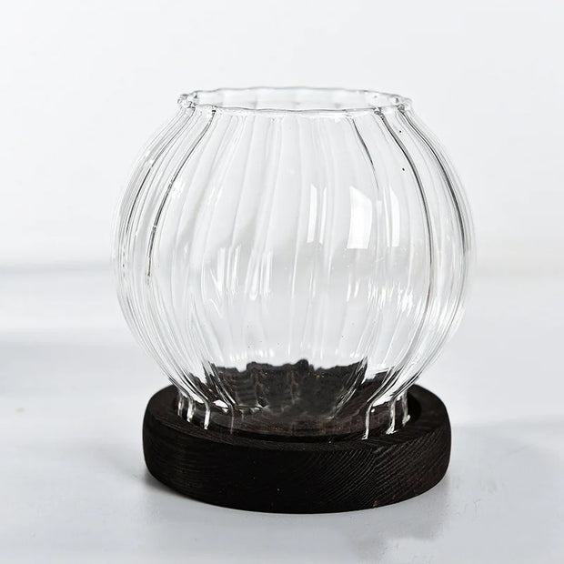 Transparent Glass Candlestick