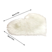 Heart Shaped Fluffy Rug