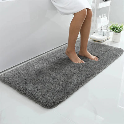 Soft Bathroom Plush Rug Absorbent Quick Dry Bath Mat