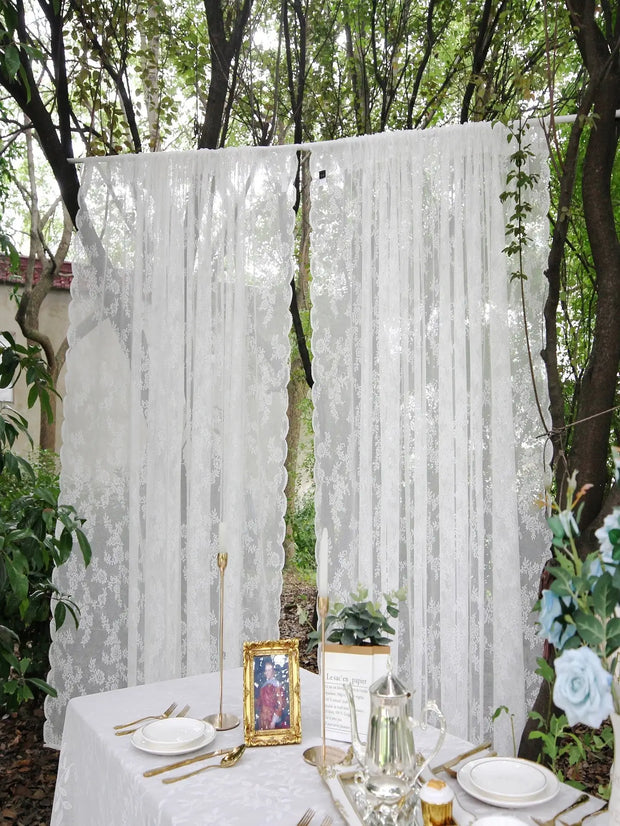 Floral Lace Sheer Curtain