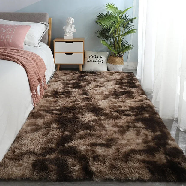 Plush Carpet Thick Bedroom Carpets Anti Slip Soft Rugs Large Rugs