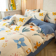 Flower Printed Duvet Cover