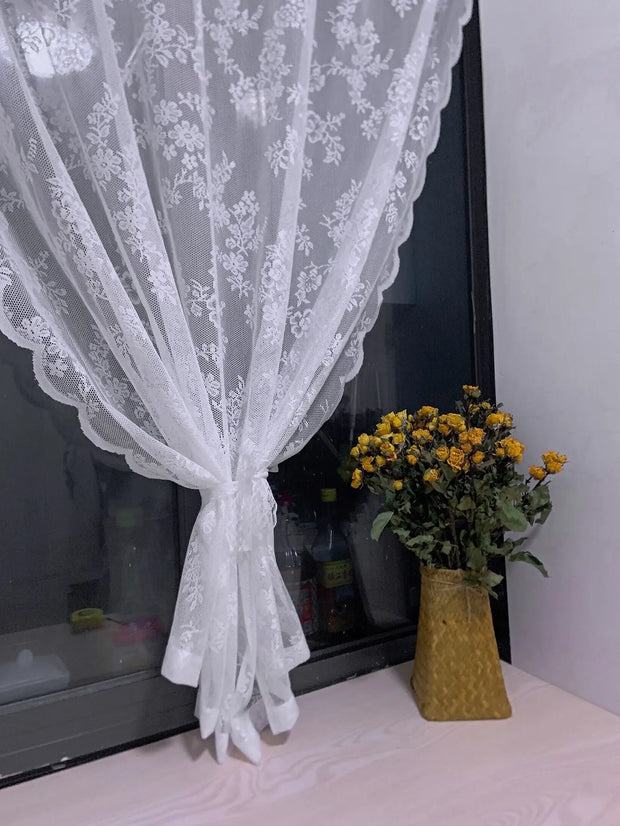 Floral Lace Sheer Curtain