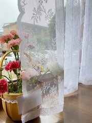 Floral Lace Sheer Curtain