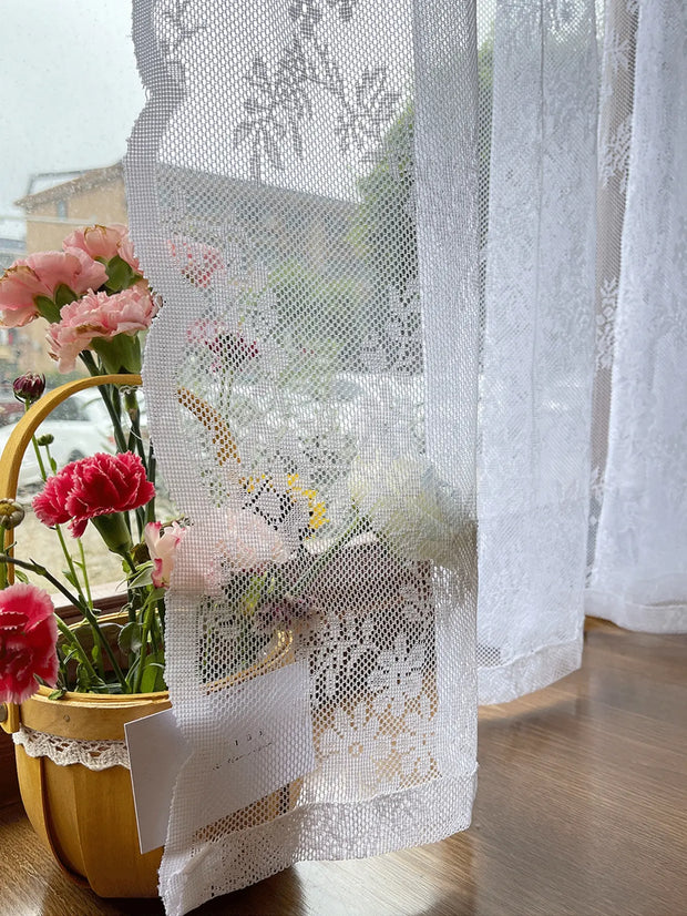 Floral Lace Sheer Curtain