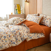 Flower Printed Duvet Cover