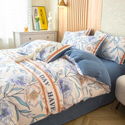 Flower Printed Duvet Cover