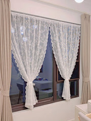 Floral Lace Sheer Curtain
