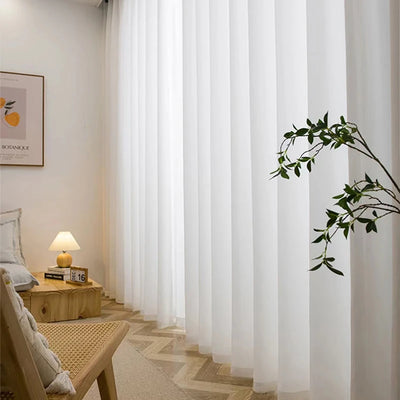 High Quality Thick Yarn Luxury Chiffon Window Curtains For Bedroom