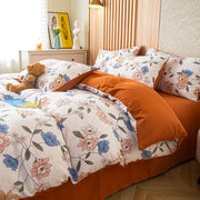 Flower Printed Duvet Cover