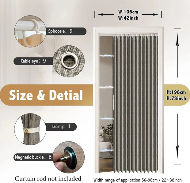 Pleated Door Curtain