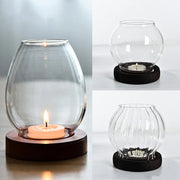 Transparent Glass Candlestick