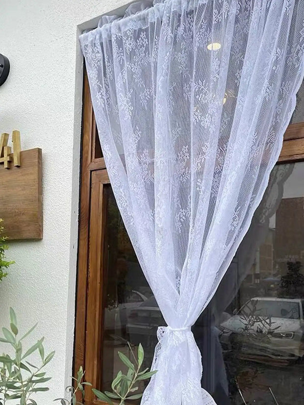 Floral Lace Sheer Curtain