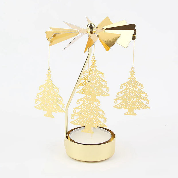 Metal Rotating Candle Holder
